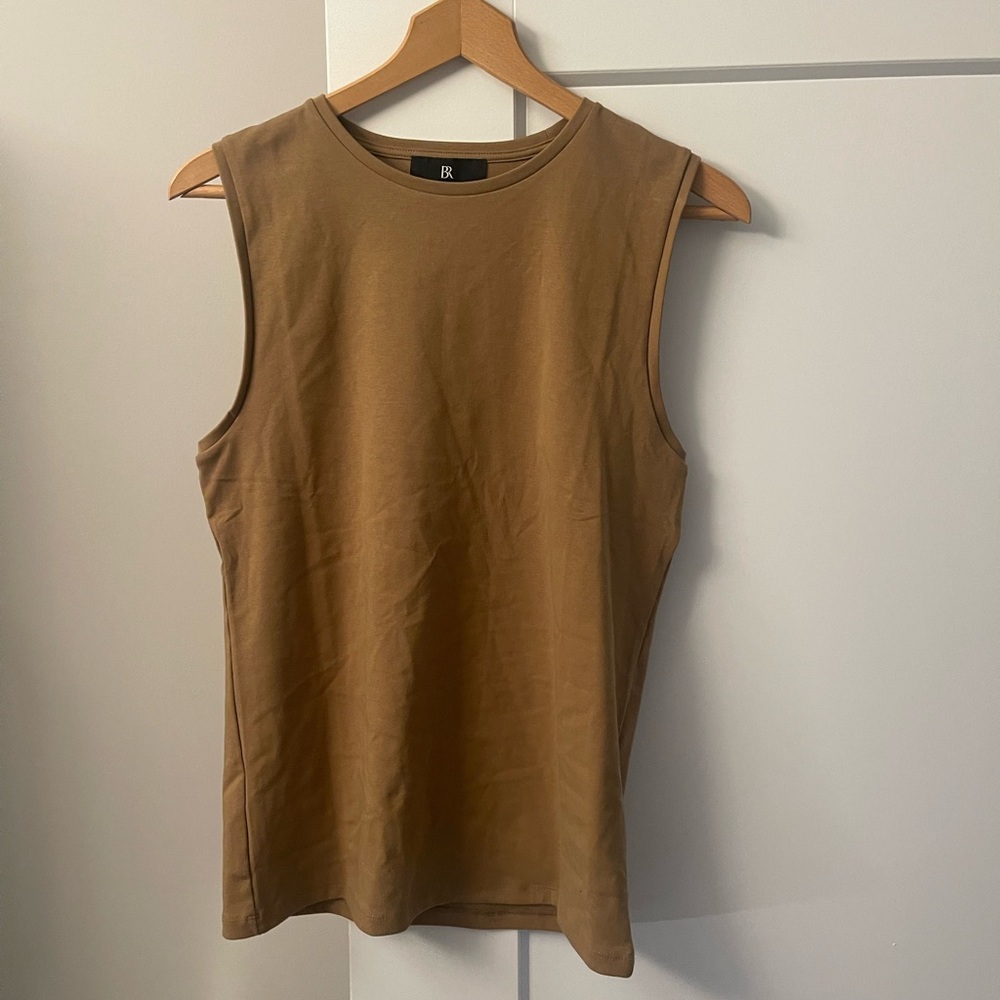 Brown Sleeveless Top